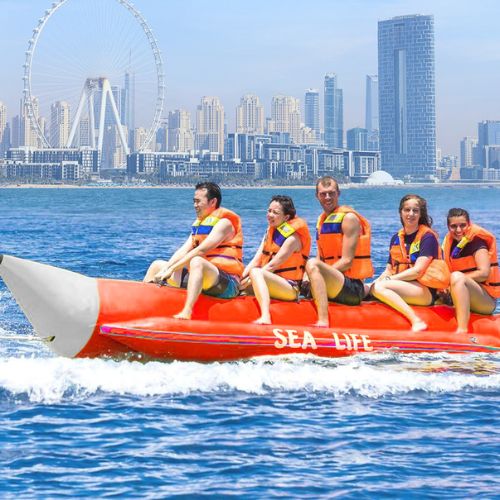 Banana Ride in Dubai Harbour Marina and Jbr