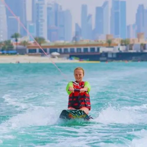 Knee Boarding in Palm Jumeirah Dubai